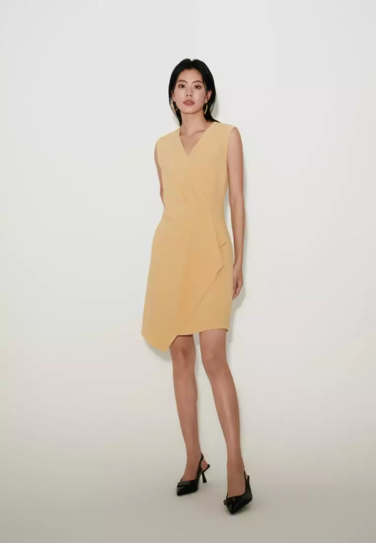 8002 Printed Wrap Dress /Sleeveless