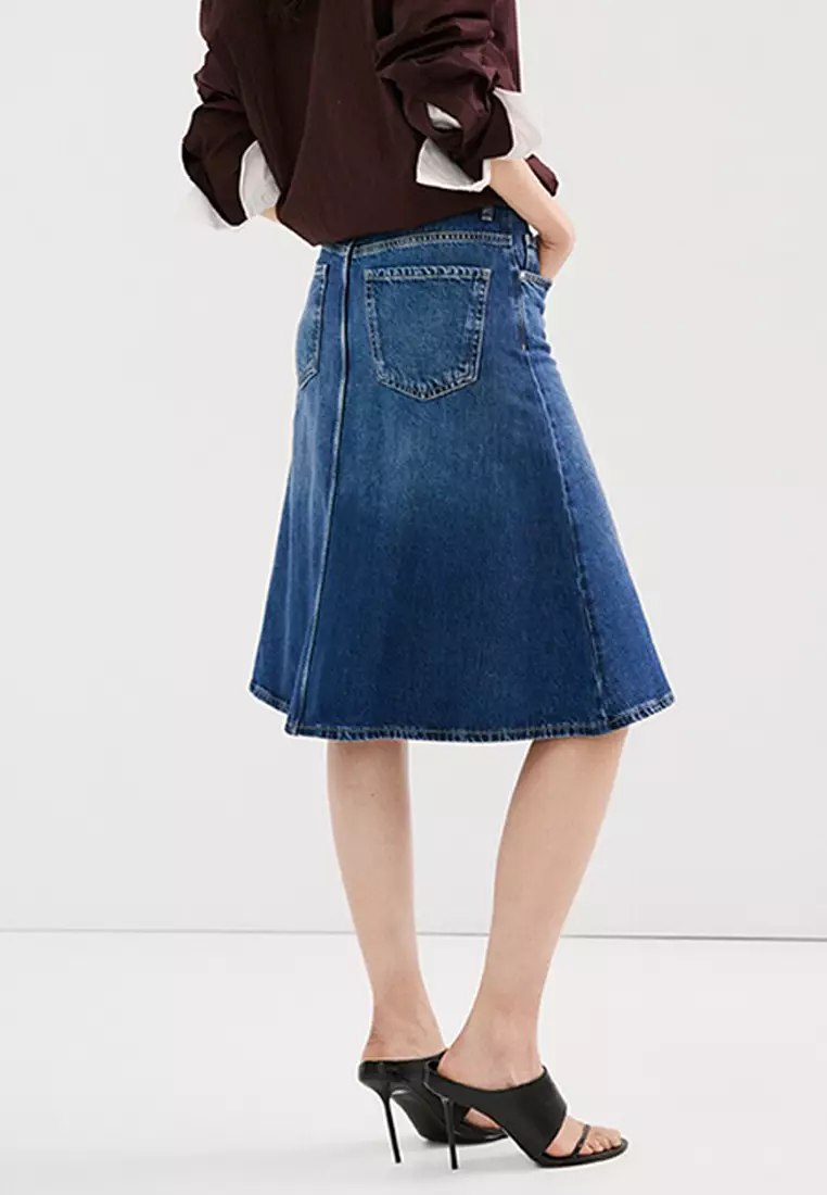 Midi Denim Skirt
