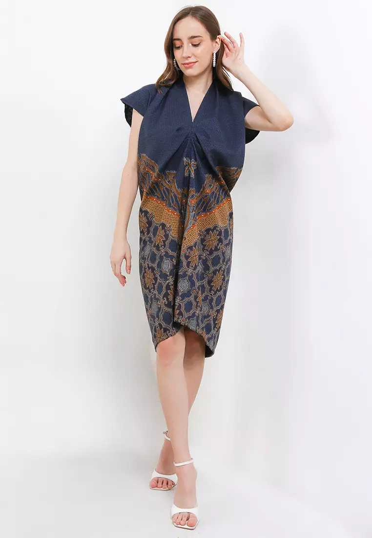 Amara Dress Kaftan Batik Doby