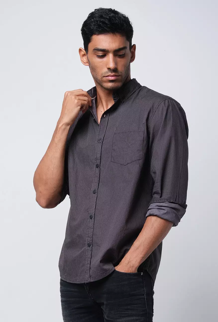 Kemeja Pria Slimfit Pixel