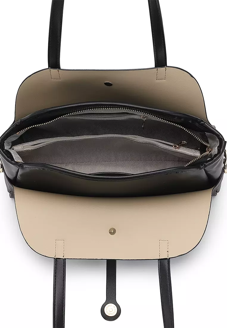 Women's Shoulder Bag / Top Handle Bag - Black