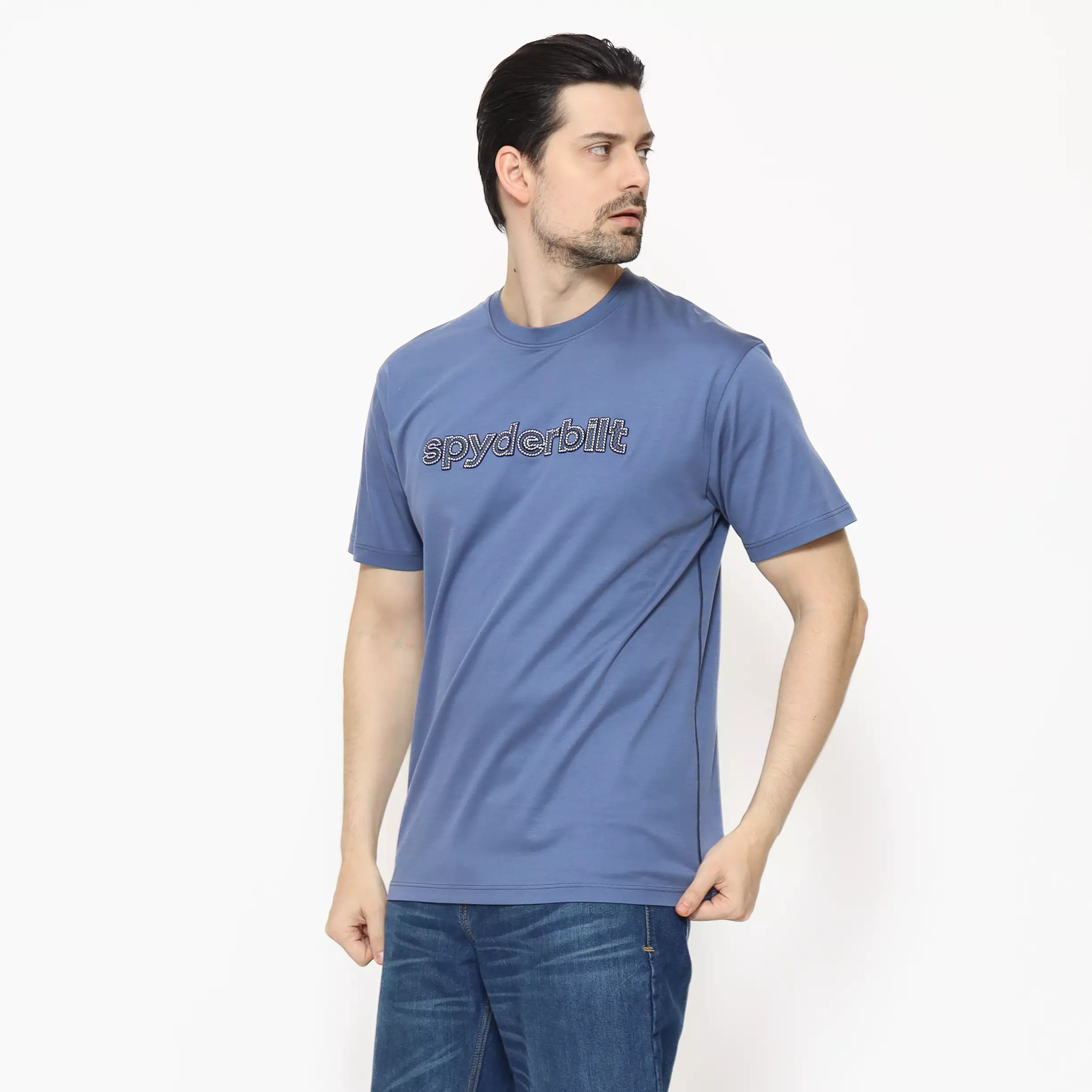 Spyderbilt Kaos lengan pendek Pria Avery Tencel Planet Surf