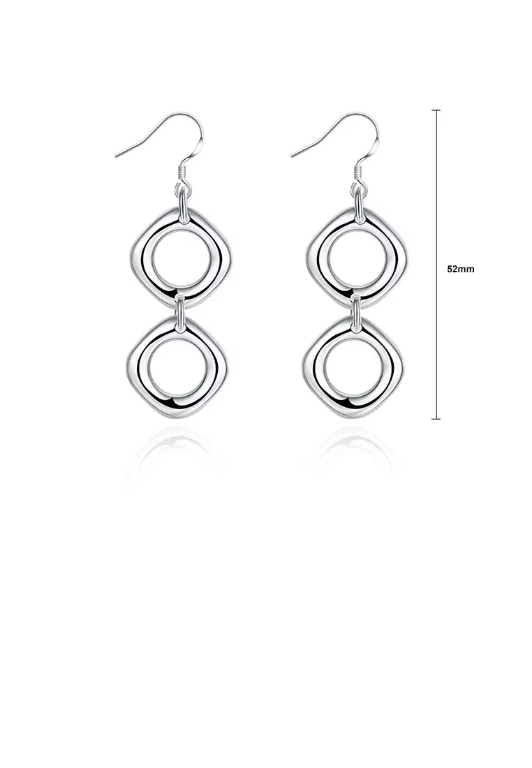 Geometric diamond new arrivals earrings
