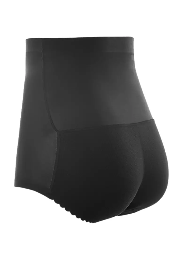 Butt Lifter High Waisted Panties Seamless Padded Underwear Hip Pads Enhancer Panty in Black