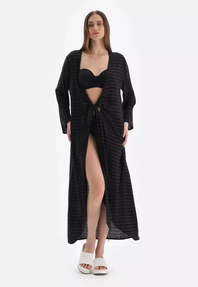 Maxi black kimono outlet