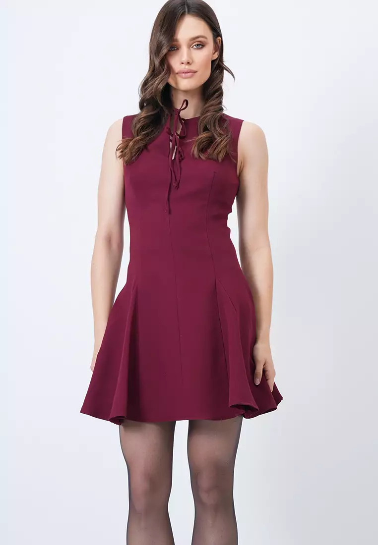 Alacati Zipper Lace Up Mini Dress 2026 | Buy Alacati Online