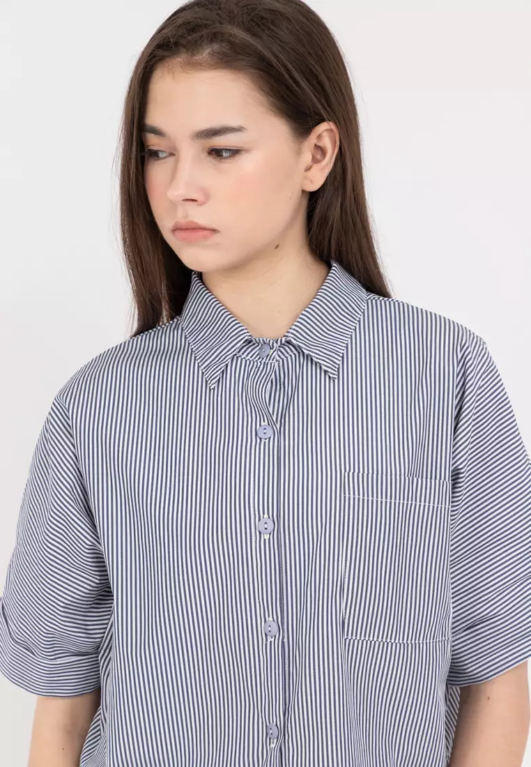Cassandra Crop Polo Top