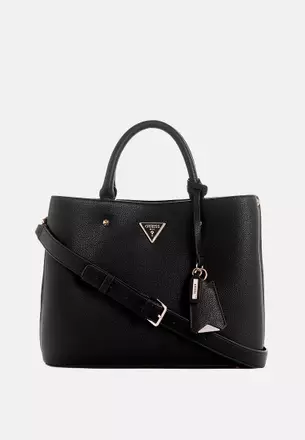 Sac Bandoulière GUESS Salinge Luxury Satchel – Cuir PU Aspect Serpent Noir – Élégant & Spacieux – HWKG9624060