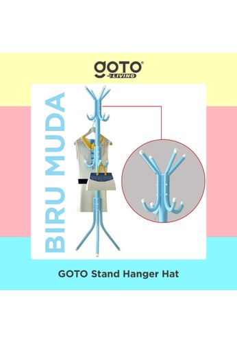Goto Living blue Goto Hat Stand Hanger Gantungan Baju Topi Multifungsi 7565FHLB2C27ECGS_1