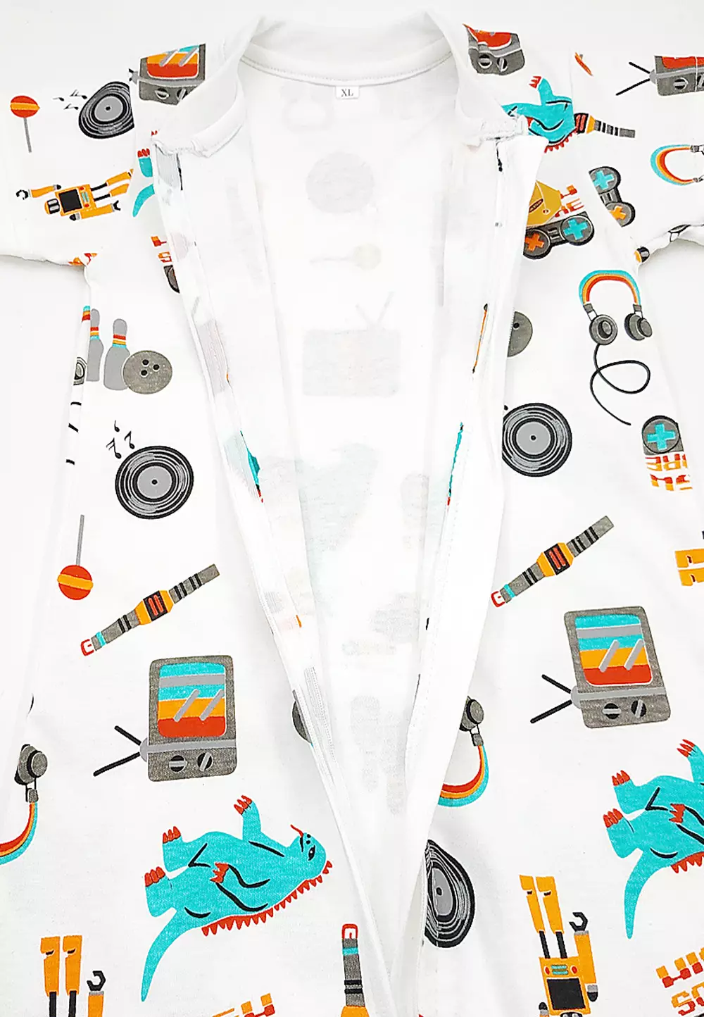 Wakakids Jumpsuit Bayi Anak Laki Laki Usia 1 Tahun Hingga 2 Tahun Jumper Baby Romper Motif Dino Music 3815