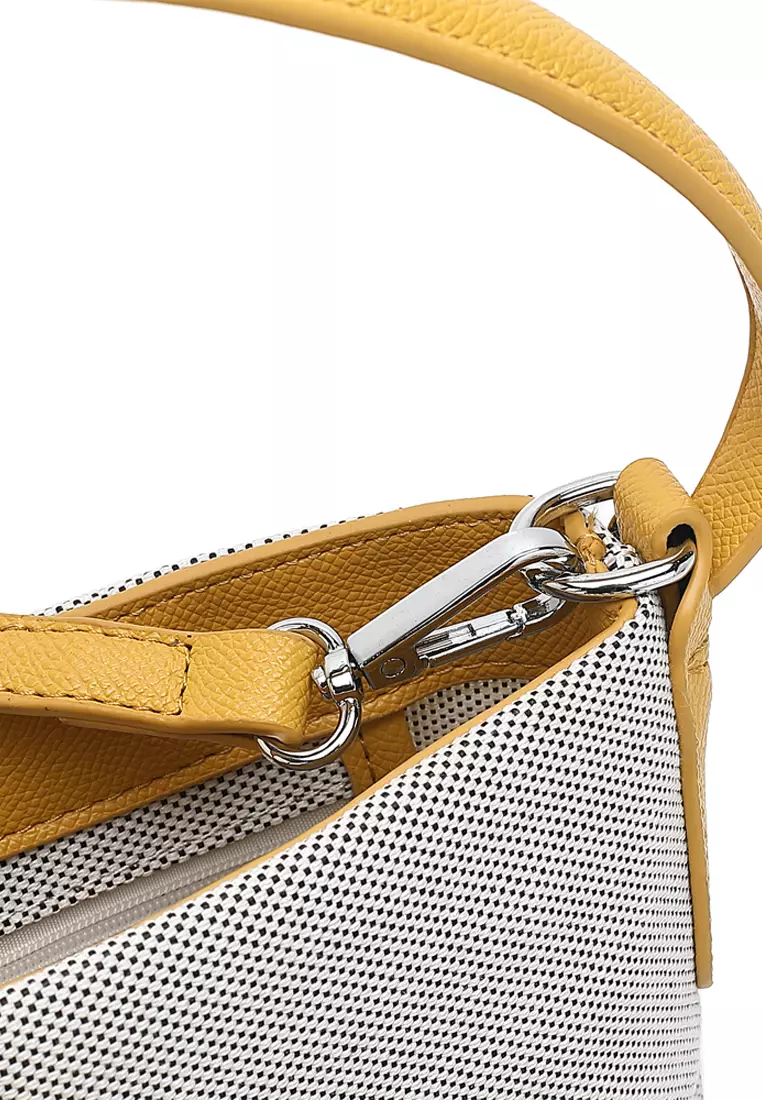 Women's Top Handle Bag / Sling Bag / Crossbody Bag - Yellow