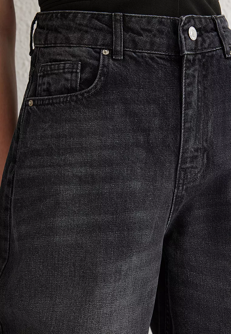 High Waist Barrel Baggy Jeans