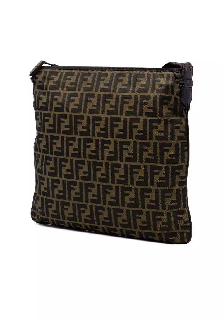 Pre-Loved Fendi Zucca Canvas Crossbody