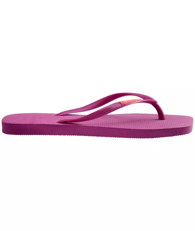 [ONLINE EXCLUSIVE] Havaianas Slim Square Logo Popup Rose Gum - Sandal Wanita