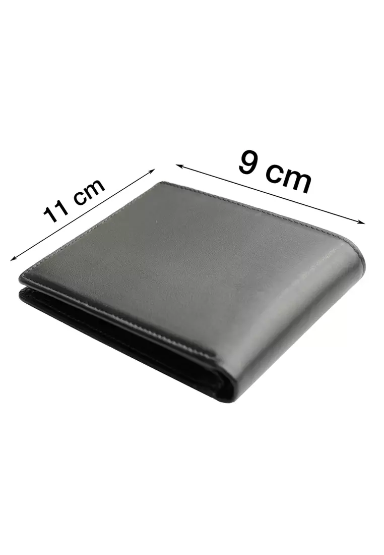 Crocodile 886BY Dompet Tri-fold Wallet Leather Kulit Original - Hitam