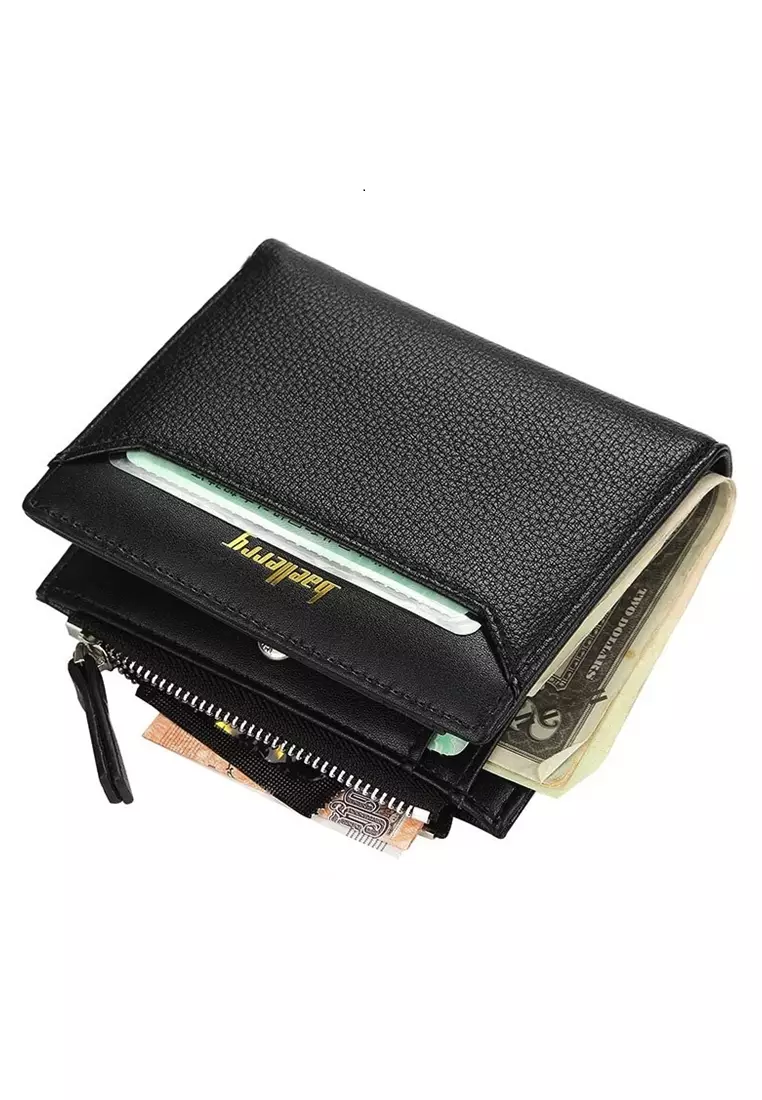 Dompet Kulit Pria Model Pendek Short Wallet Many Slot Material PU Leather ORIGINAL
