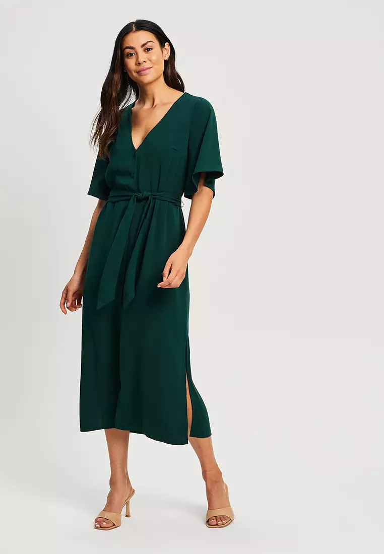 Buy REUX Lori Midi Dress Online | ZALORA Malaysia