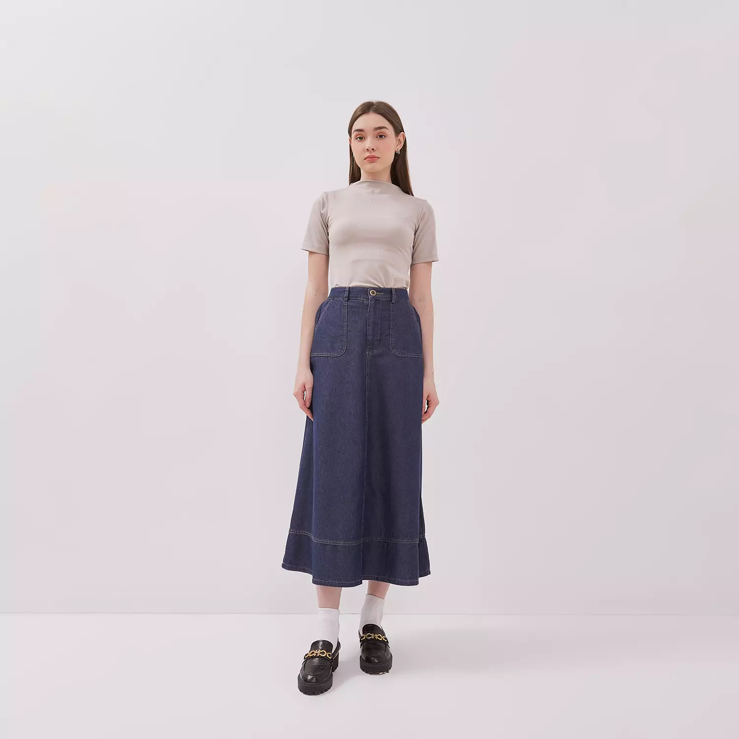 DUST Rok Denim Mauri Dark Blue TENCEL™ (D.21143)