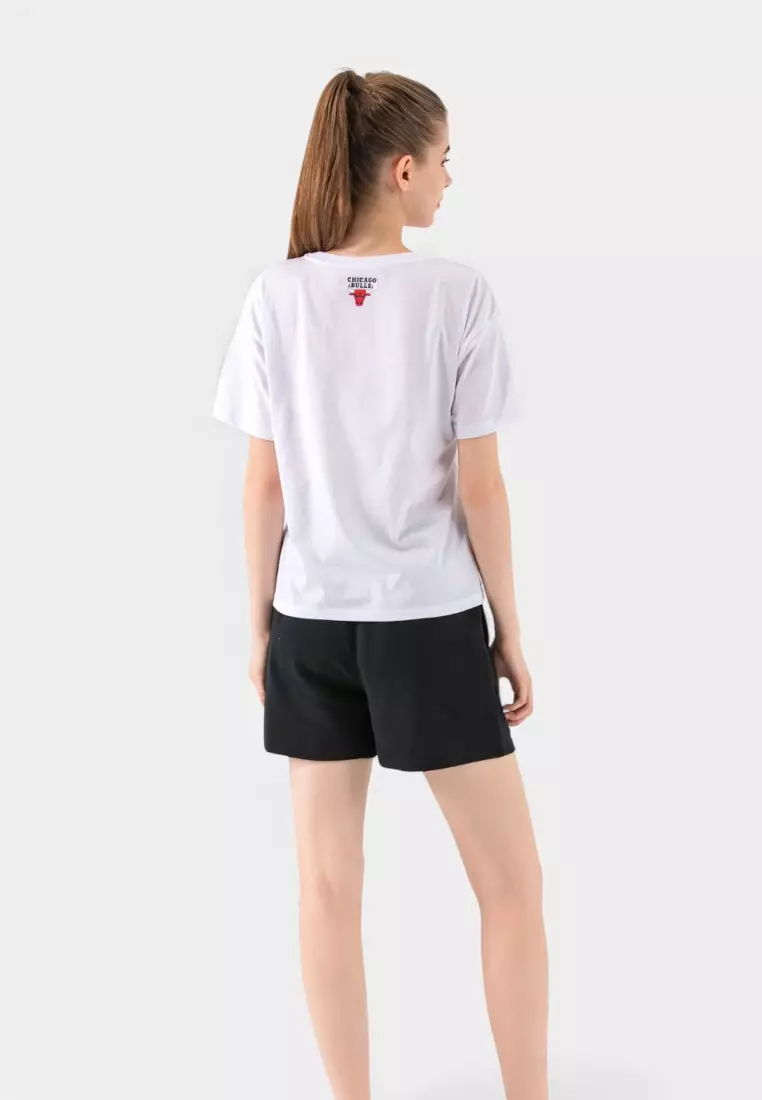 Team Logo Print Chicago Bulls Regular Fit Womens T-shirt