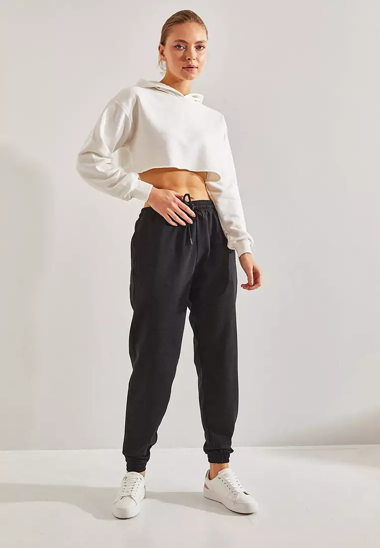 Women's Two Thread Cuff And Elastic Waist Sweatpants