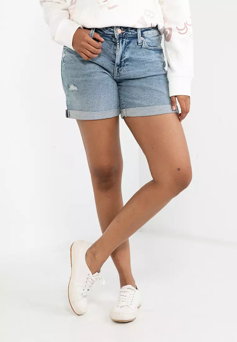 Gap high waisted hot sale jean shorts