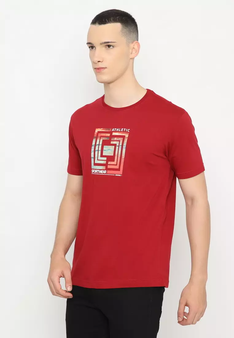 POLICE T-Shirt Cotton Combed Sablon Discharge Pria 2073180171