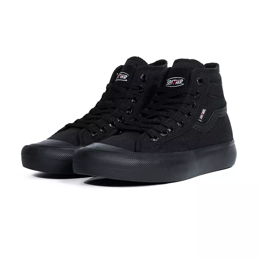 SABA Veloz High All Black - Sepatu Sneakers Casual Pria Wanita