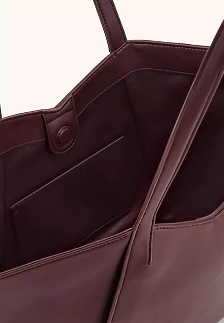 Kiana Large Capacity Tote Bag - Deep Claret
