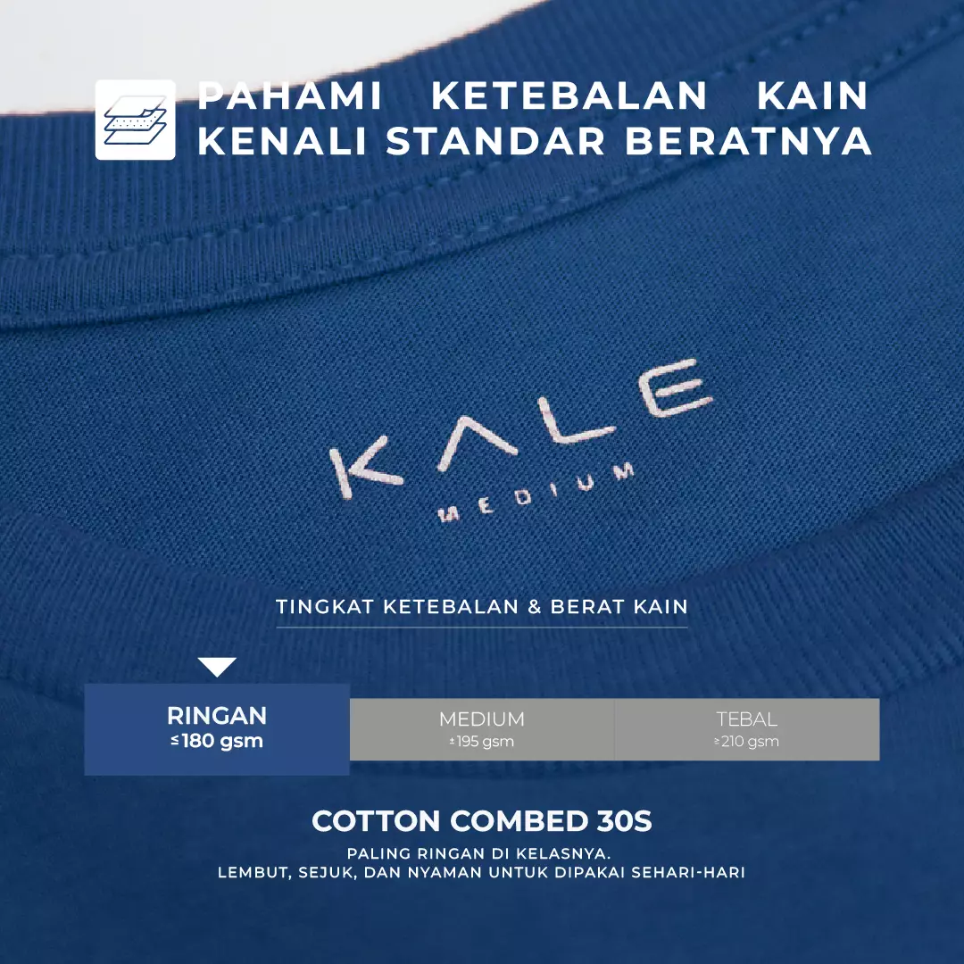 Kale Arion Dark Blue / T-Shirt Pria Lengan Pendek / Unisex