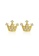 Rouse silver S925 Bright Crown Stud Earrings A183AAC47FABBFGS_1