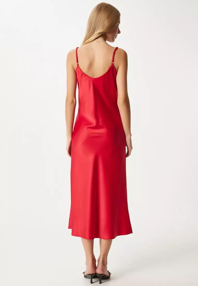 Cowl Neck Midi Dress