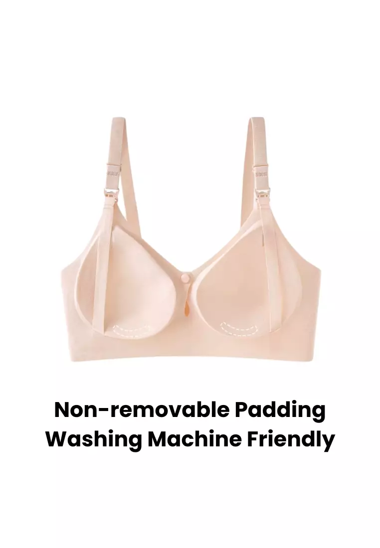 Premium Luna Seamless Nursing Bra in White