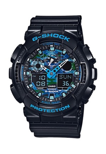 G-shock 黑色 and 藍色 CASIO G-SHOCK GA-100CB-1A 91667ACD029479GS_1