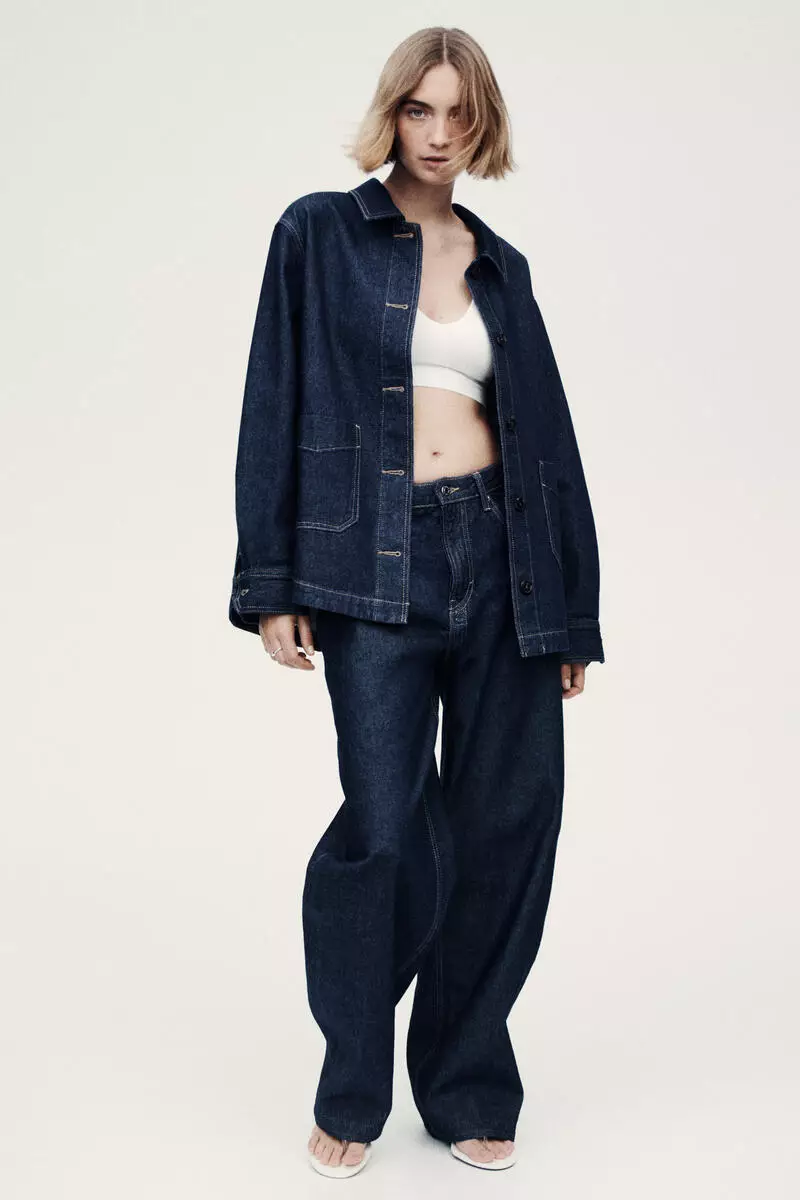 Denim shacket