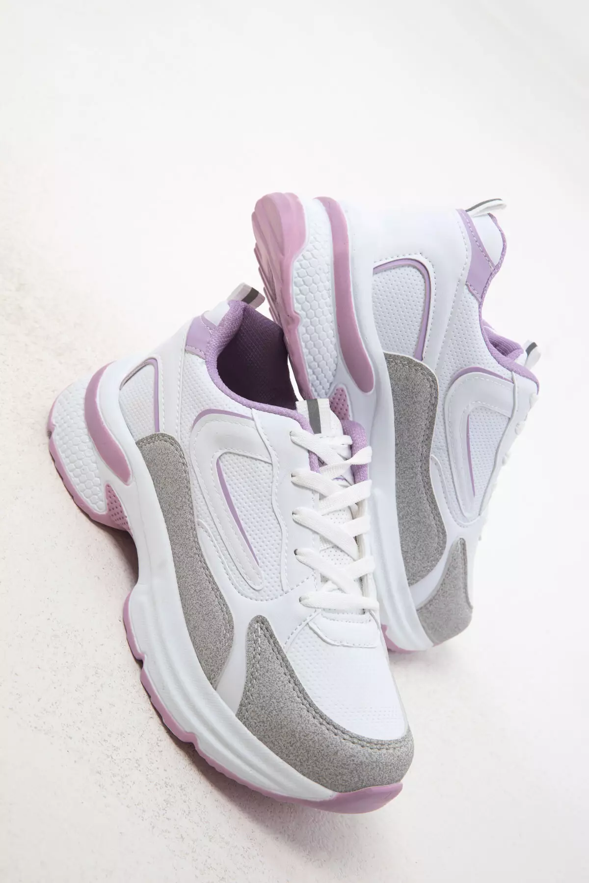 Ice-White-Lilac-C Women's Sneakers 18802