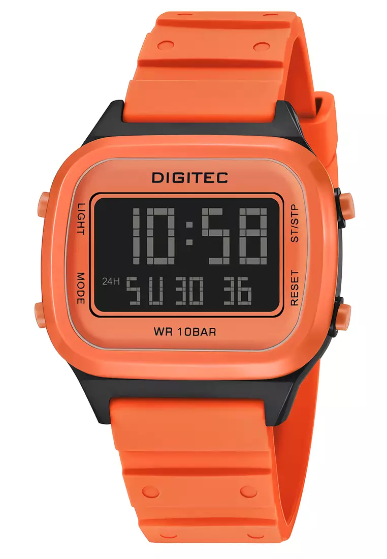 Jual Digitec Digitec Jam Tangan Digital Pria - Orange - Silicone Strap ...