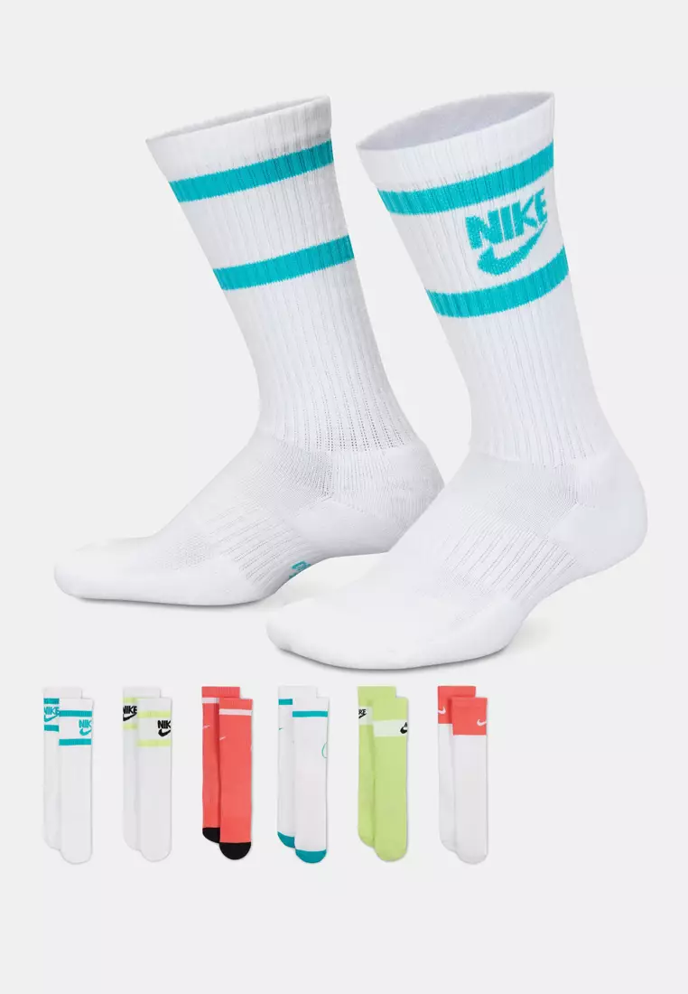 Everyday Unisex Kids' Cushioned Crew Socks (6 Pairs)