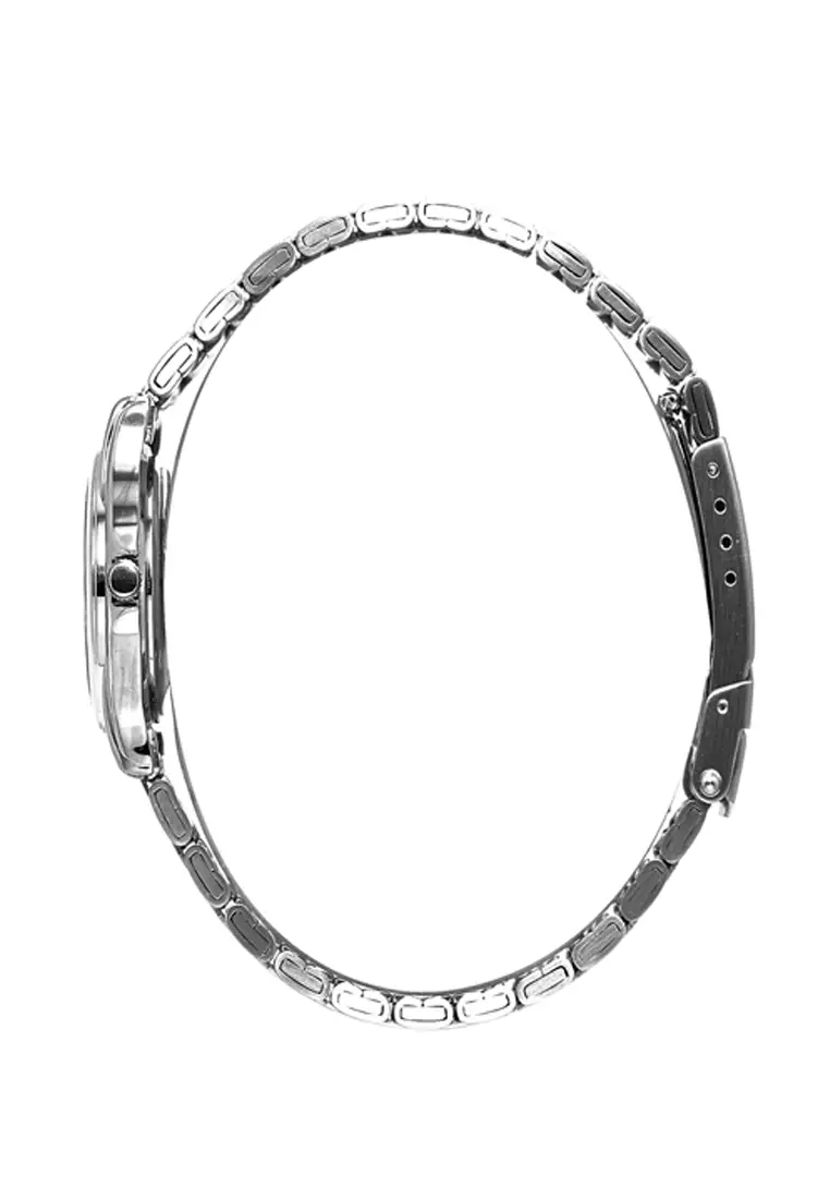 Swiss Military by Chrono Stainless Steel 3-Hand Silver Stainless Steel Watch For Women SM34003.01