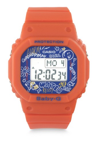 Jual Baby G Casio Baby G Jam Tangan Wanita Orange Blue Resin Bgd 560sk 4dr Original Zalora Indonesia