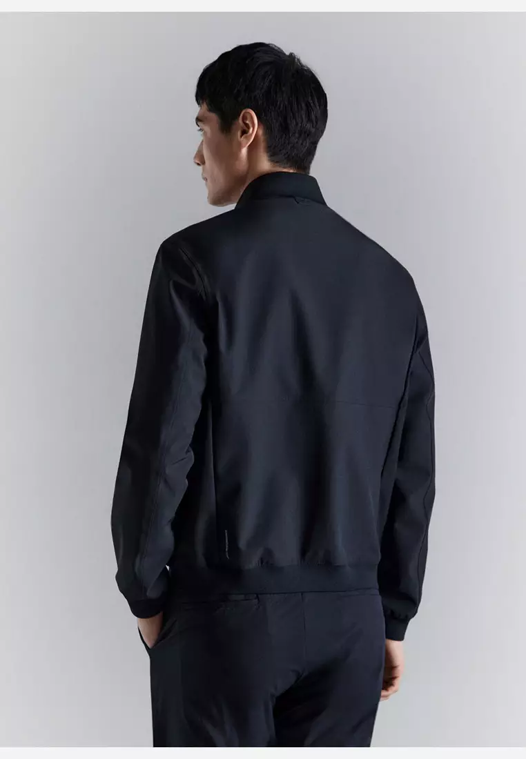 Water-Repellent Bomber Jacket