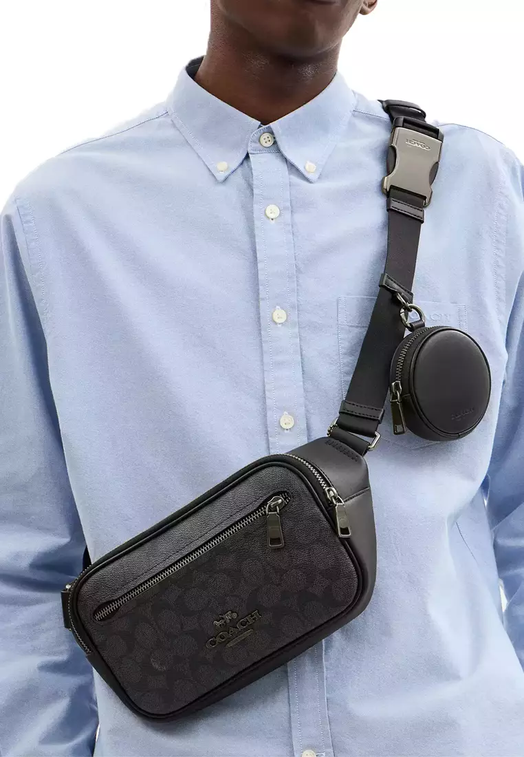 Buy Coach Elias Belt Bag In Signature Canvas CZ400 2026 Online