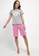 Puppy pink and grey Pyjama Pijama Short Sleeve Short Pants Sleepwear 4AB5CAA58EBDF9GS_4
