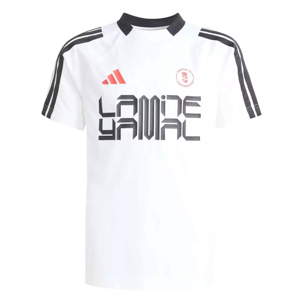ADIDAS Lamine Yamal Training Tee Y KD6433 - Jersey Anak (Putih)