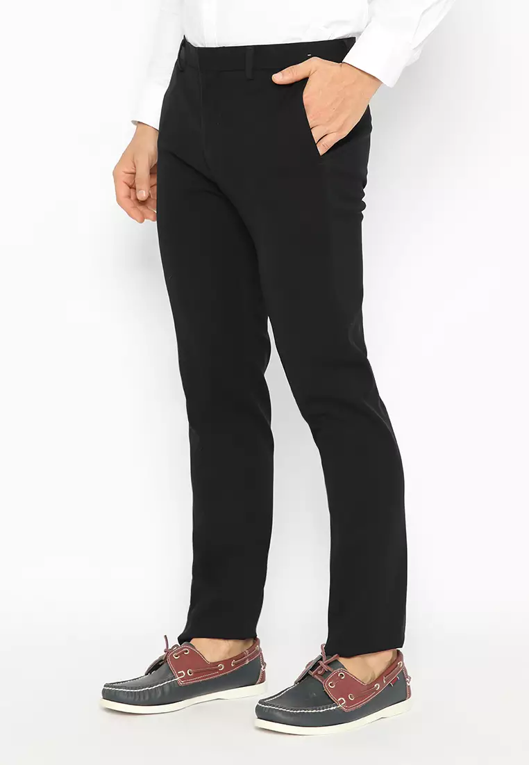 Jobb Ruby-B Celana Panjang Pria Modern Slim Fit Hitam 3 Warna Black
