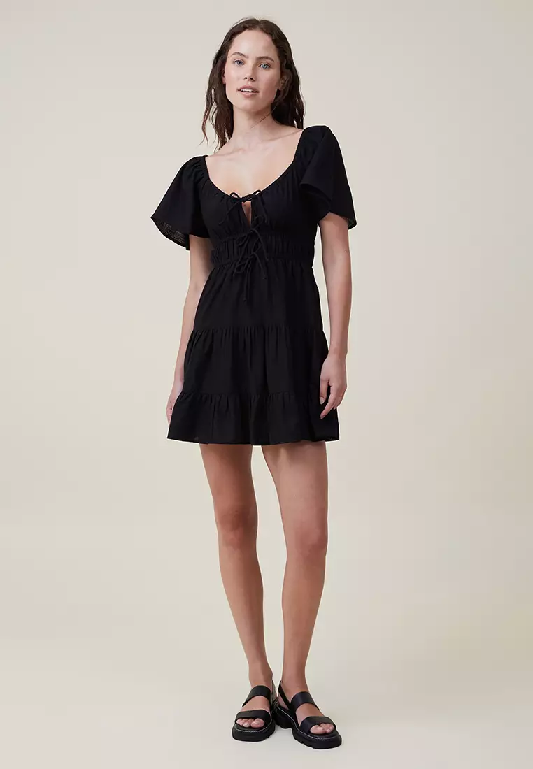 Jual Cotton On Peyton Babydoll Mini Dress Original 2024 ZALORA Indonesia