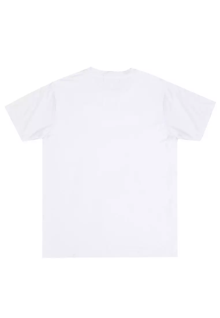 NTC56 kaos anti kusut stretch pria distro thank you next putih