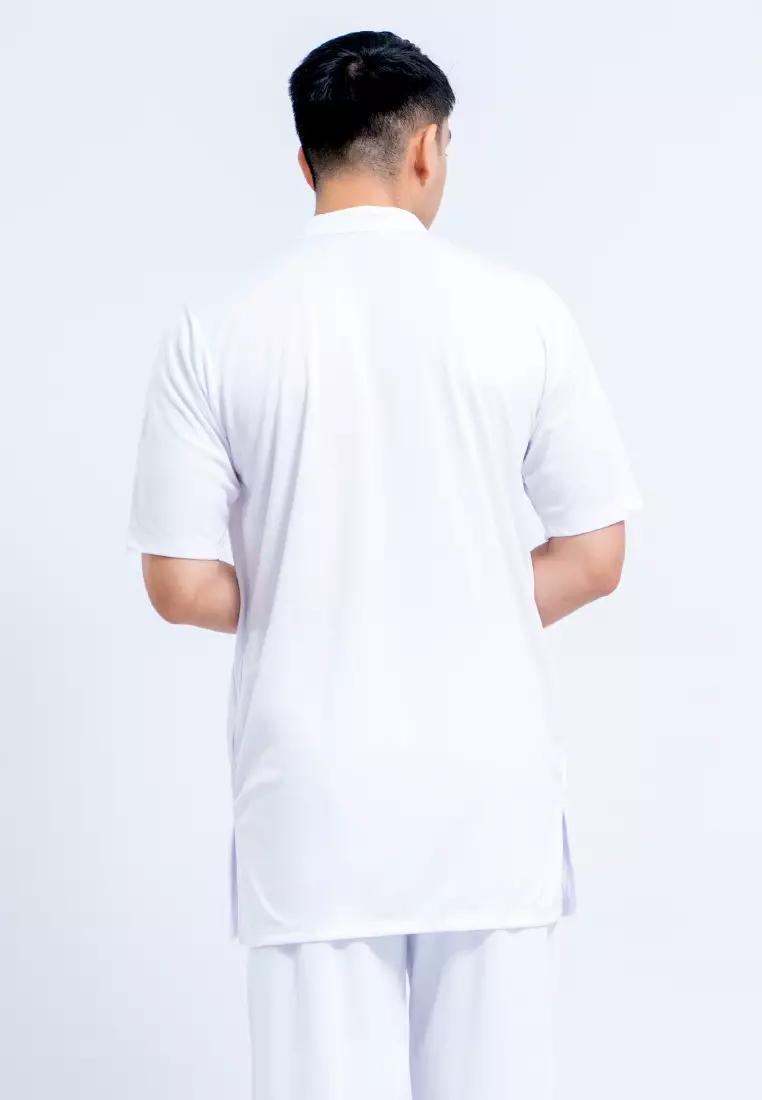 Tiento Naufal Baju Koko 3in1 Kurta Pria Dewasa Muslim Kerah Ciangi Casual Kerja Dry Fit Olahraga Ibadah Salat Lengan Pendek Ramadhan