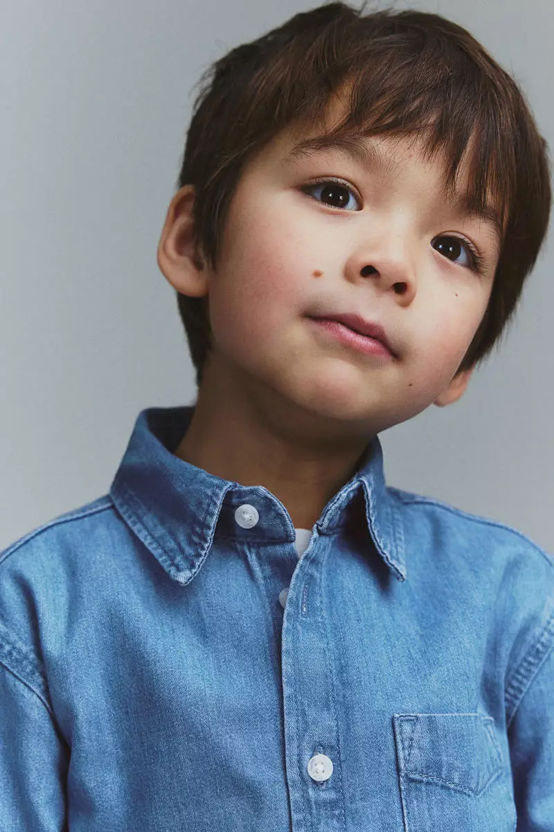 Cotton denim shirt