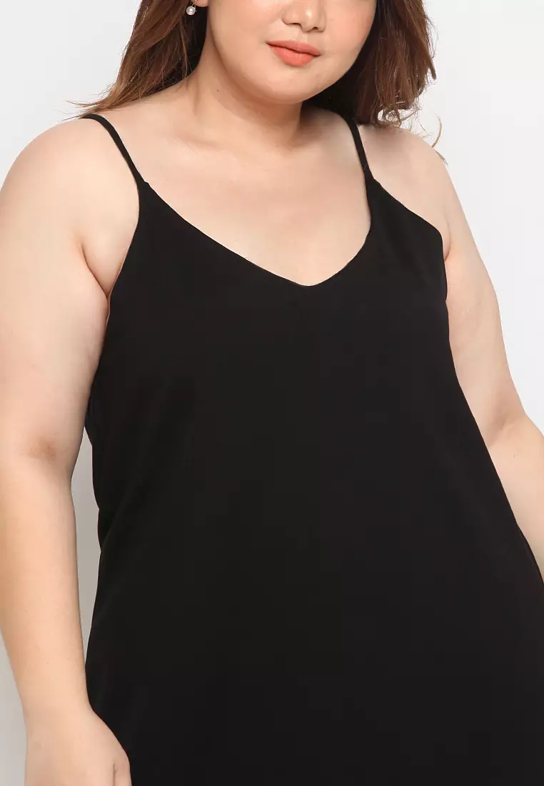 Plus Size Slip Dress Elizabeth Black