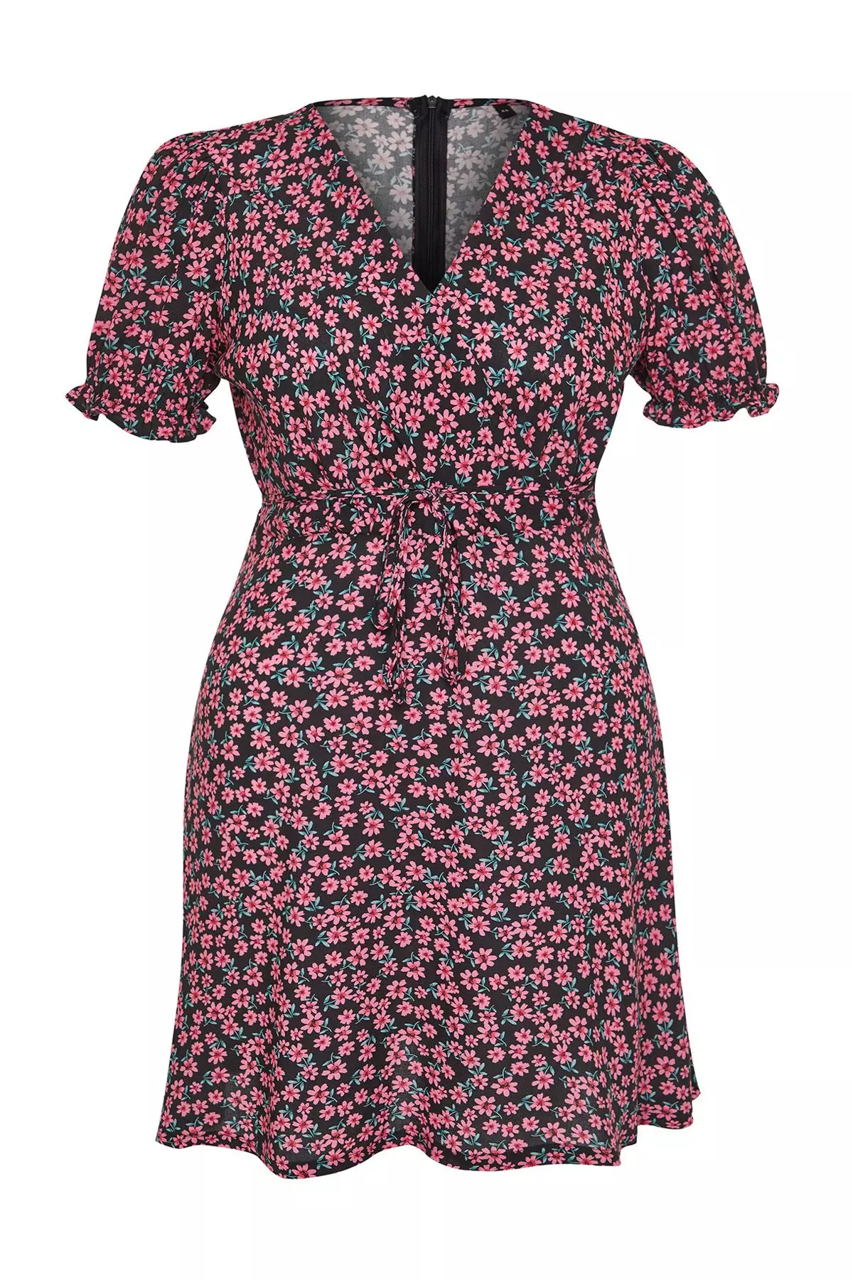 Plus Size A-Line Floral Dress